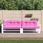 vidaXL Coussins de palette lot de 5 rose tissu