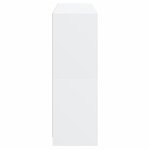 vidaXL Bibliothèque avec portes blanc 136x37x109 cm bois d'ingénierie