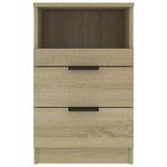 vidaXL Table de chevet Chêne sonoma Bois d'ingénierie