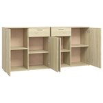vidaXL Buffet Chêne sonoma 160x36x75 cm Bois d'ingénierie