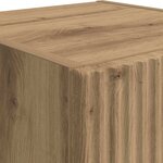 vidaXL Meuble TV mural Chêne artisan 30 x 31 x 80 cm Bois d'ingénierie