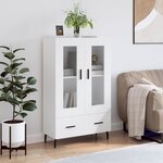 vidaXL Buffet haut blanc 69 5x31x115 cm bois d'ingénierie