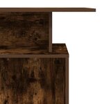 vidaXL Bureau de réception chêne fumé 100x40x104 cm bois d'ingénierie