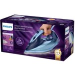 Philips gc4564/20 fer à repasser vapeur azur - 2600w - 50g/min - pressing 240g/min - bleu