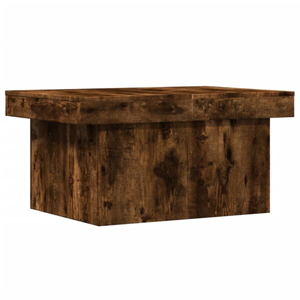 vidaXL Table basse chêne fumé 100x55x40 cm bois d'ingénierie