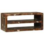 vidaXL Meuble TV 80x32x36 cm en bois massif récupéré