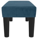 vidaXL Banc Bleu foncé 70x30x30 cm Velours
