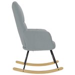 vidaXL Chaise à bascule Gris clair Tissu