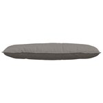 vidaXL Coussin de Dos Taupe 120 x 19 x 50 cm tissu