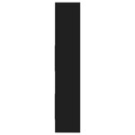 vidaXL Bibliothèque Noir 60x35x180 cm Bois d’ingénierie