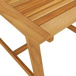 vidaXL Table à dîner de jardin 88x88x74 cm Bois d'acacia massif