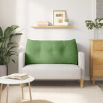 vidaXL Coussin de Dos Vert clair 120 x 24 x 50 cm Velours