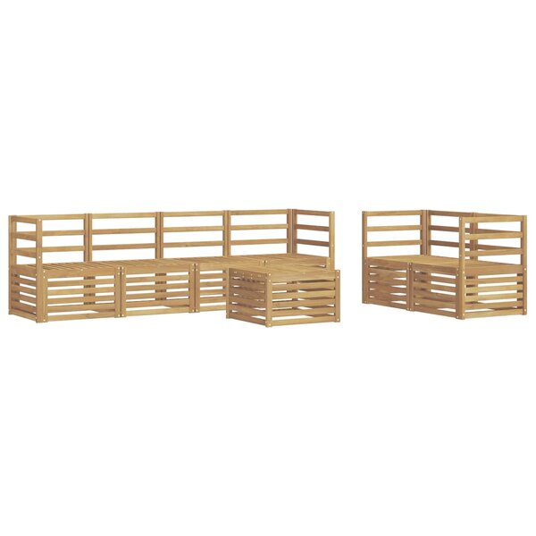 vidaXL Ensemble de canapés d'extérieur 7 Pièces Blanc