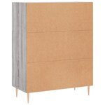 vidaXL Buffet sonoma gris 69 5x34x90 cm bois d'ingénierie