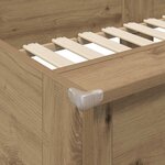 vidaXL Lit Superposé pour Enfants Chêne artisanal 80 x 200 cm