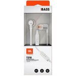 JBL T210GRY Ecouteurs Bluetooth intra-auriculaire filaire - Pure Bass - Gris