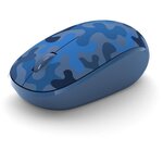 Microsoft souris bluetooth - souris optique - 3 boutons - sans fil - bluetooth 5.0 - camouflage bleu nuit