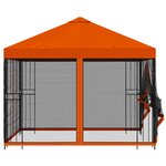 vidaXL Abri de jardin avec parois 3 x 3 m Orange Polyester et Acier