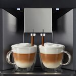 Siemens eq.500 machine à café 1500w -carafe à lait 0 7l intégrée-9 programmes-3 temp.-réservoir eau 1 7l - iaroma - noir laqué