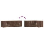 vidaXL Armoire d'angle chêne marron 160x40x45 cm bois d'ingénierie