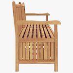 vidaXL Banc de Rangement de Jardin Marron 228 x 60 x 90 cm