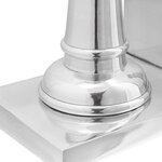 vidaXL Serre-livres 2 Pièces Argent 11 x 12 x 19.5 cm Aluminium