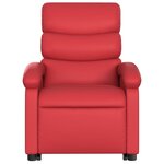 vidaXL Fauteuil inclinable électrique rouge similicuir