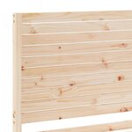 vidaXL Cadre de lit extra long sans matelas 140x220 cm bois massif