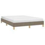 vidaXL Cadre de lit sans matelas taupe 140x200 cm tissu