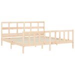 vidaXL Cadre de lit sans matelas bois massif de pin