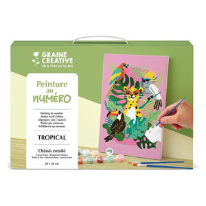peinture au numero 20x30 cm - tropical