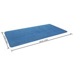 Bestway Couverture de piscine d'été Rectangulaire 380x180 cm PE Bleu