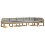 vidaXL Ensemble de canapés d'extérieur 4 Pièces Blanc et gris clair