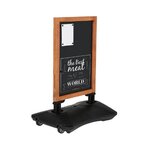 Stop trottoir ardoise magnétique en bois modèle Wood WindPro (59 x 78 mm)