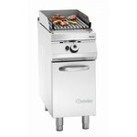 Grill pierre de lave série 900 - gaz - bartscher -  - acier inoxydable1battante 400x900x900mm