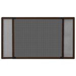 vidaXL Moustiquaire extensible pour fenêtres Marron (75-143)x50 cm