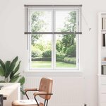 vidaXL Store de Fenêtre avec des rideaux Argenté 80 x 130 cm Aluminium