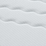 vidaXL Matelas 2 Pièces Blanc  Gris 80 x 200 cm Tissu tricoté