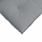 vidaXL Coussin de Dos Gris clair 180 x 19 x 50 cm tissu