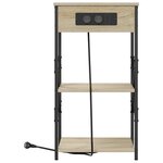vidaXL Cabinet de chevet avec étagère Chêne sonoma 41 x 31 x 76 cm