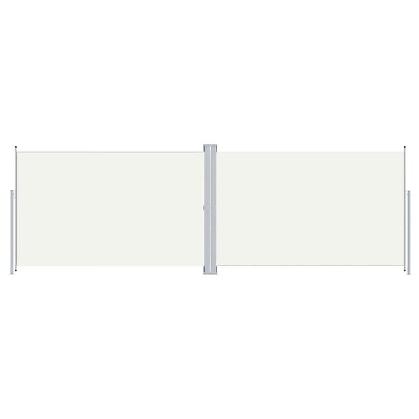 vidaXL Auvent latéral rétractable Crème 200x600 cm
