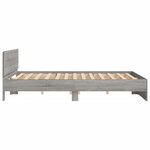 vidaXL Cadre de lit sans matelas sonoma gris 180x200 cm