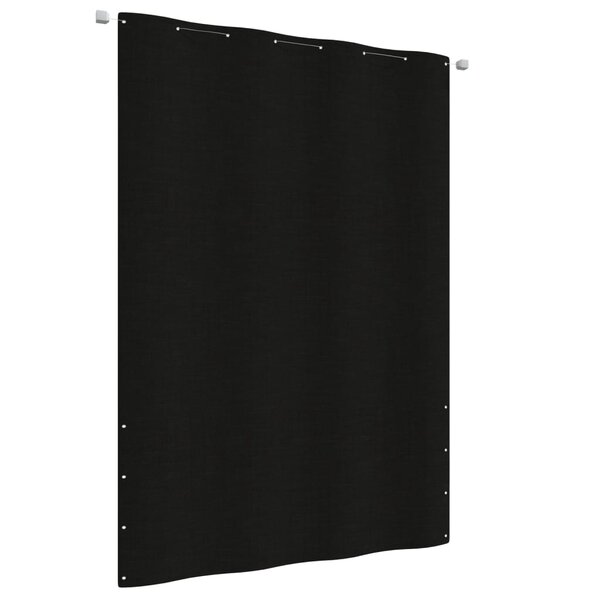 vidaXL Écran de balcon Noir 160x240 cm Tissu Oxford