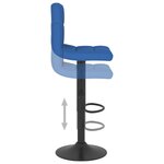 vidaXL Tabourets de bar lot de 2 bleu tissu
