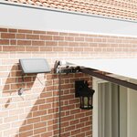 vidaXL Auvent Rétractable Blanc 400 ×350 cm tissu