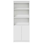 vidaXL Buffet haut blanc 70x35x180 cm bois d'ingénierie