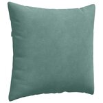 vidaXL Coussins de canapé 2 Pièces Vert Mer 45 x 45 cm
