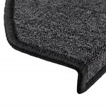 vidaXL Tapis d'escalier 10 Pièces 65x24x4 cm Anthracite