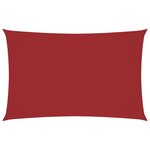 vidaXL Voile de parasol tissu oxford rectangulaire 4x7 m rouge