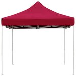 vidaXL Tente de réception pliable Aluminium 4 5x3 m Bordeaux